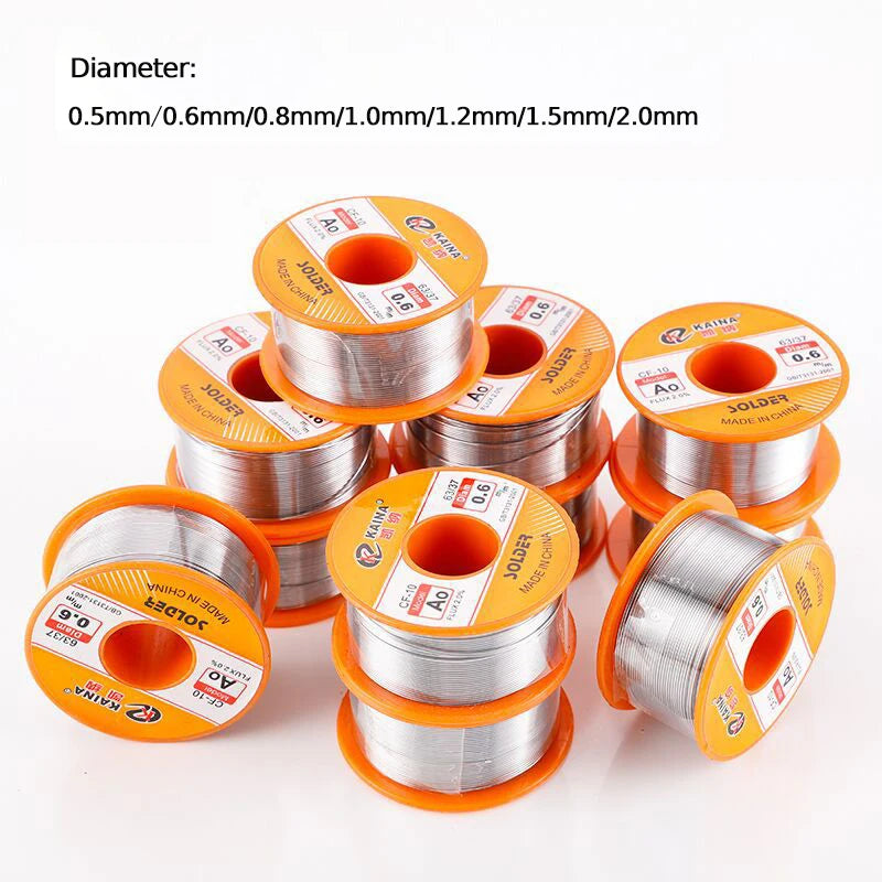 Rosin Solder Wire Tin B-1 63/37 Flux 2.0% 0.5/0.6/0.8/1.0/1.2/1.5/2.0mm Welding Soldering Iron Cord Reel 