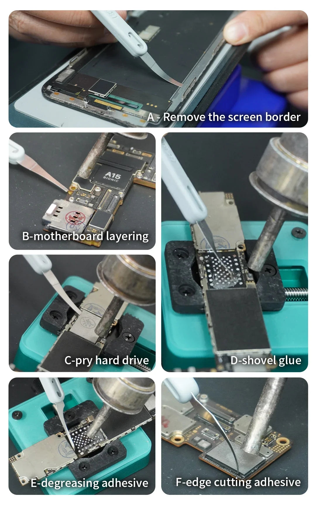 18Kinds Ma-ONENESS BLADE Precision Repair Blades with Heat-Resistant Handle for IC CPU Mobile Phone Maintenance DIY Repair Tools