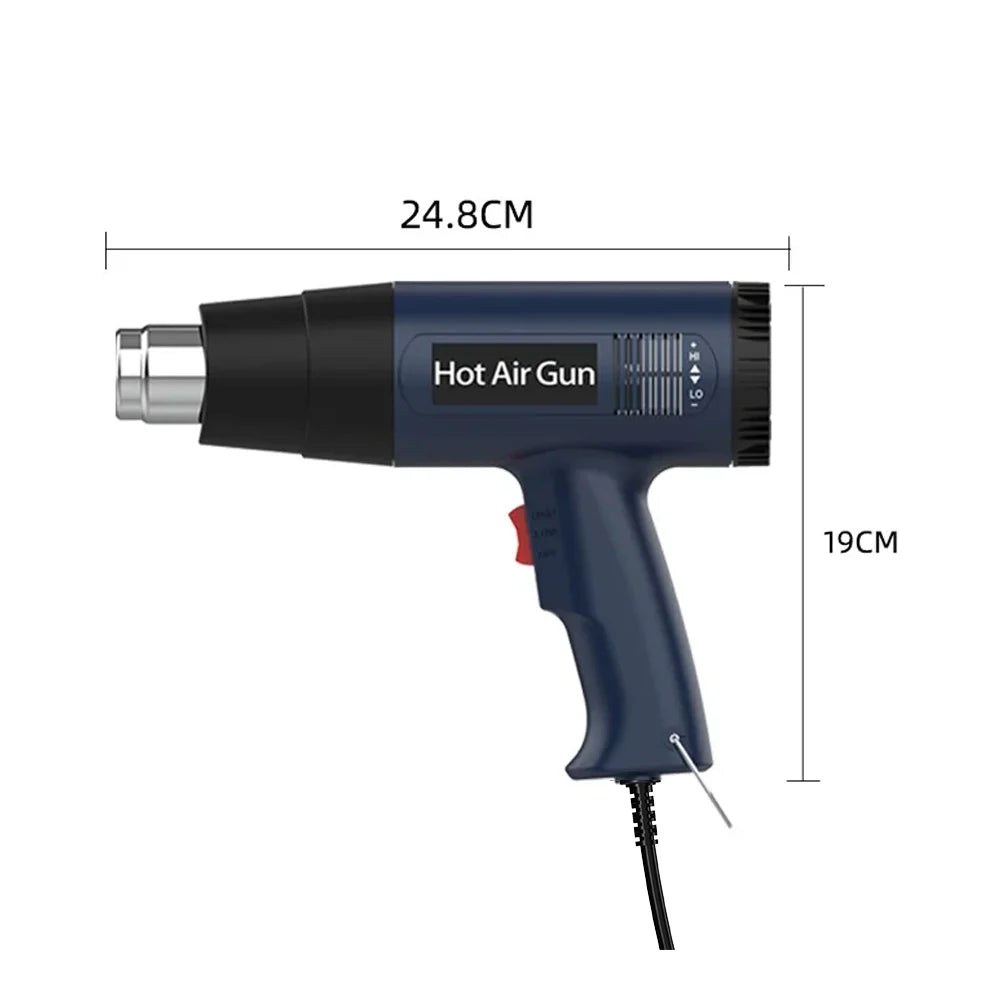 Industrial Heat Gun Hair Dryer Construction Hot Air Gun Air Dryer for Soldering Thermal Blower Shrink Wrapping Tools