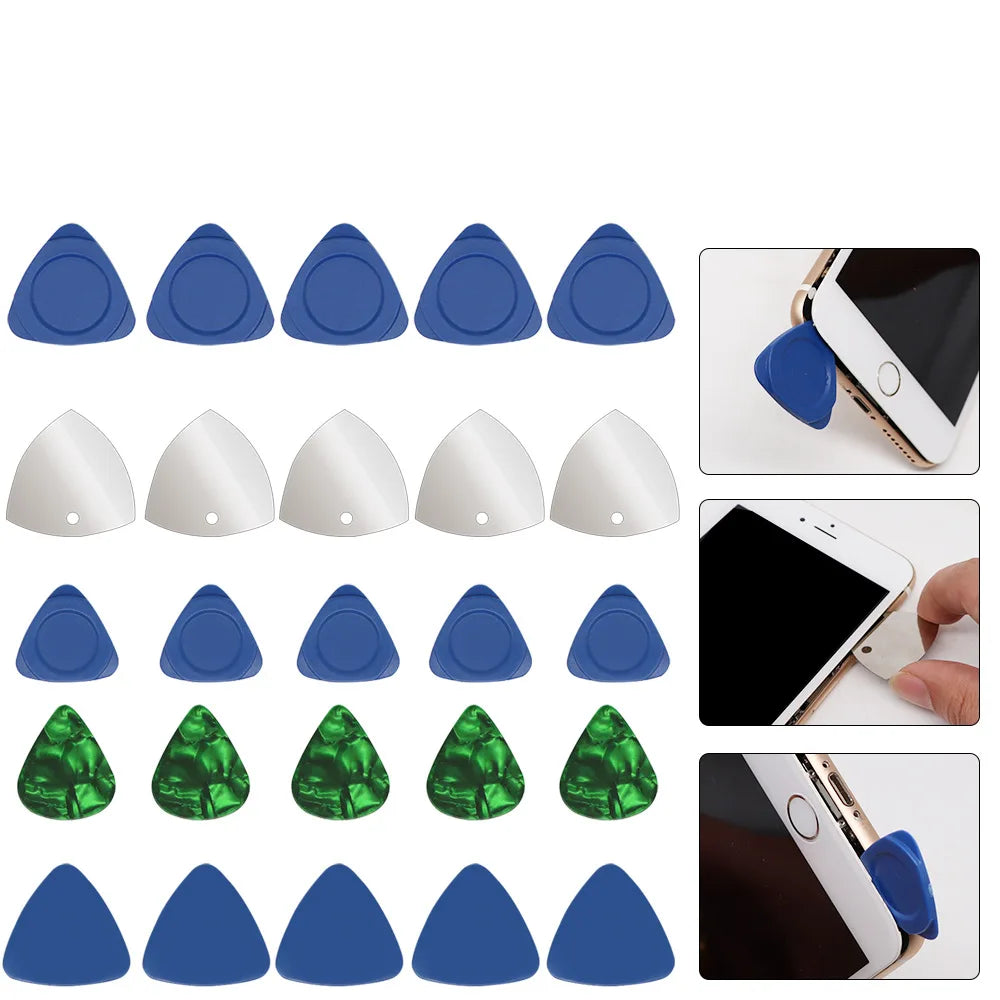 50Piece Universal Triangle Plastic Pry Opening Tool for iPhone Mobile Phone Laptop Table LCD Screen Disassembly Guitar Picks