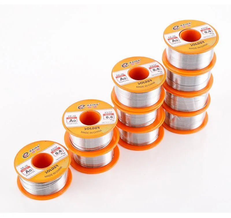 Rosin Solder Wire Tin B-1 63/37 Flux 2.0% 0.5/0.6/0.8/1.0/1.2/1.5/2.0mm Welding Soldering Iron Cord Reel 