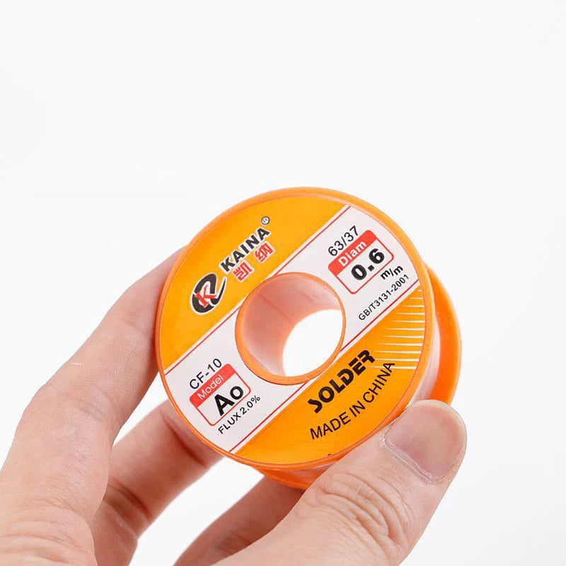 Rosin Solder Wire Tin B-1 63/37 Flux 2.0% 0.5/0.6/0.8/1.0/1.2/1.5/2.0mm Welding Soldering Iron Cord Reel 