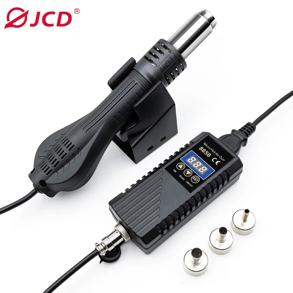 750W SMD Rework Soldering Station 2 in 1 Soldering Iron Hot Air Welding Station LCD Digital Display For BGA PCB IC Repair 8898
