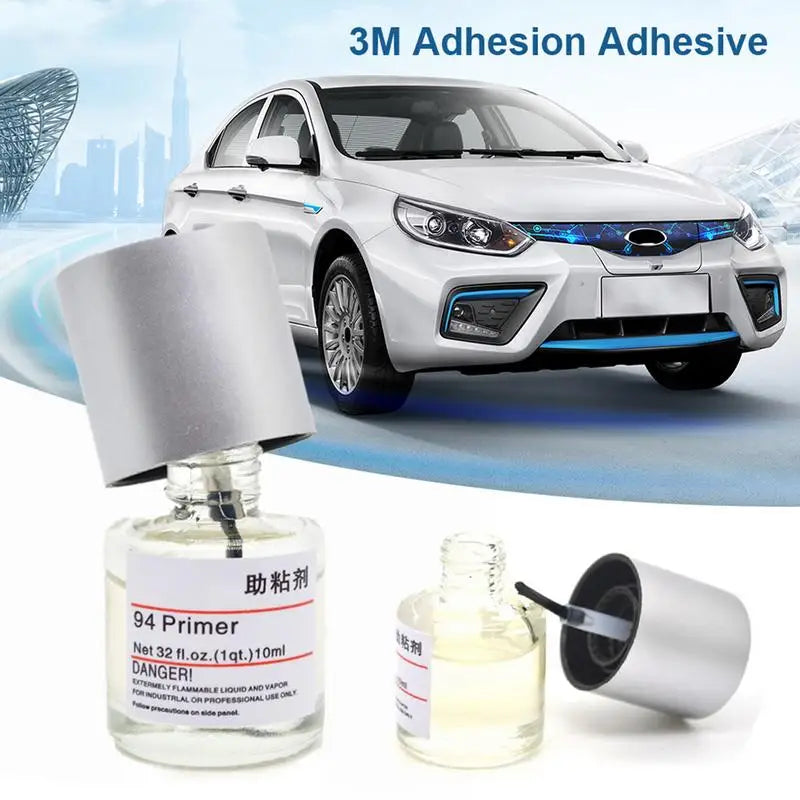 10ML 94 Adhesive Primer Adhesion Promoter Increase The Adhesion Car Wrapping Application Tool Car Door Styling For Tape