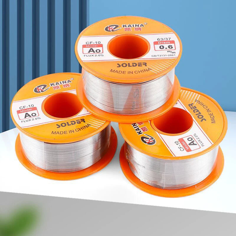 Rosin Solder Wire Tin B-1 63/37 Flux 2.0% 0.5/0.6/0.8/1.0/1.2/1.5/2.0mm Welding Soldering Iron Cord Reel 
