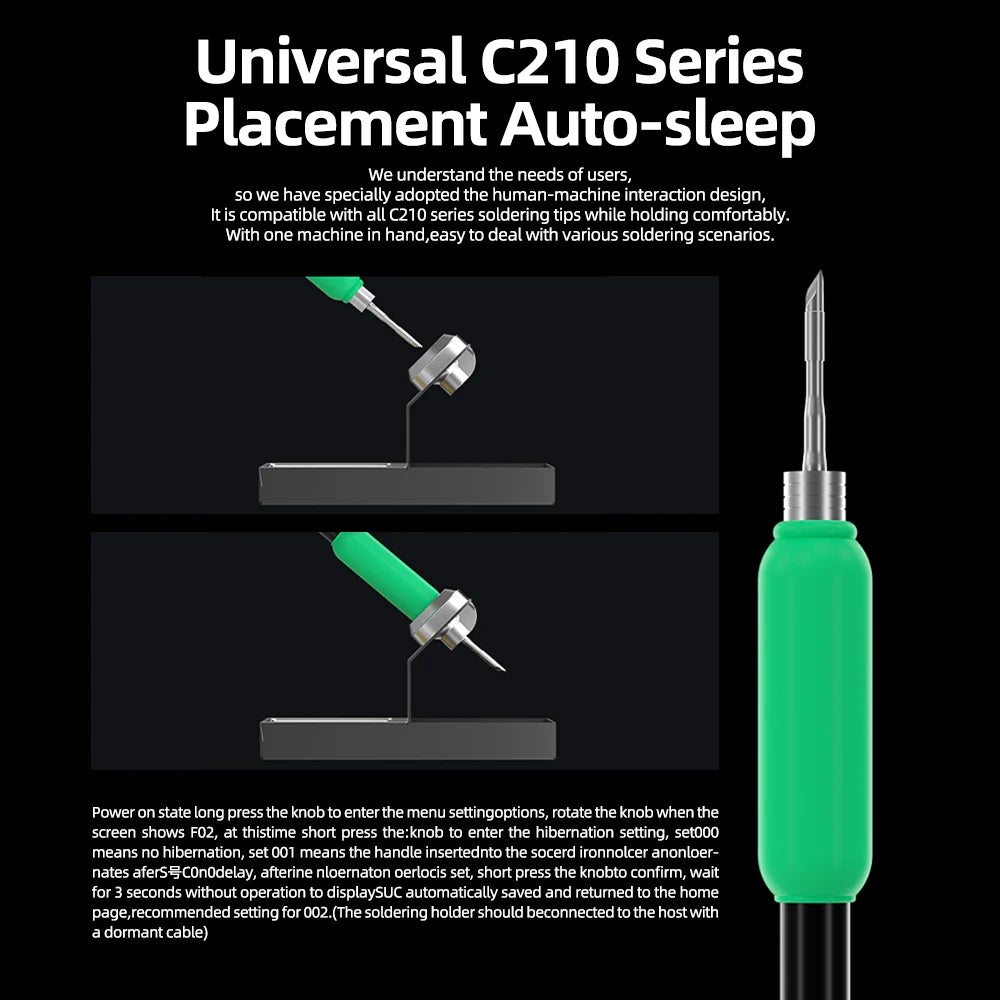 MECHANIC T210 SE Smart Soldering Station Digital Thermostatic Control Fast Heating for C210 Tips Soldering iron Tools