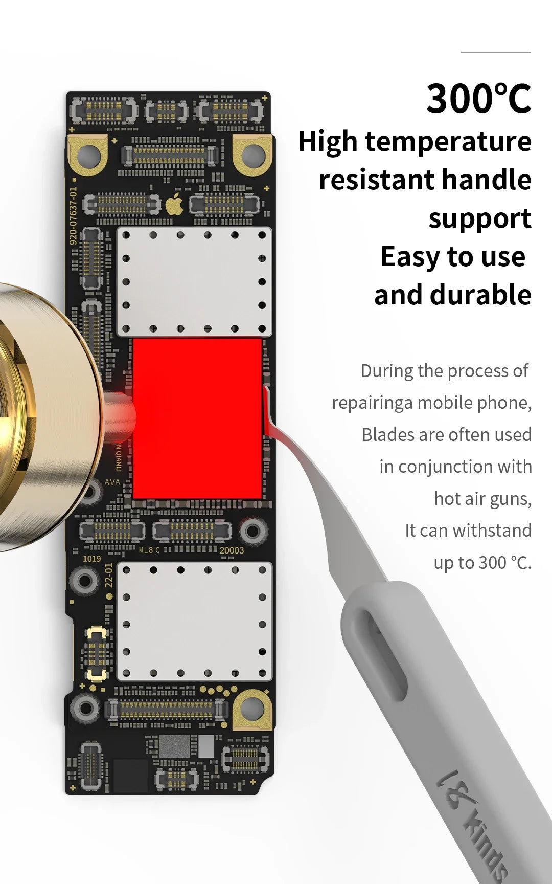 18Kinds Ma-ONENESS BLADE Precision Repair Blades with Heat-Resistant Handle for IC CPU Mobile Phone Maintenance DIY Repair Tools