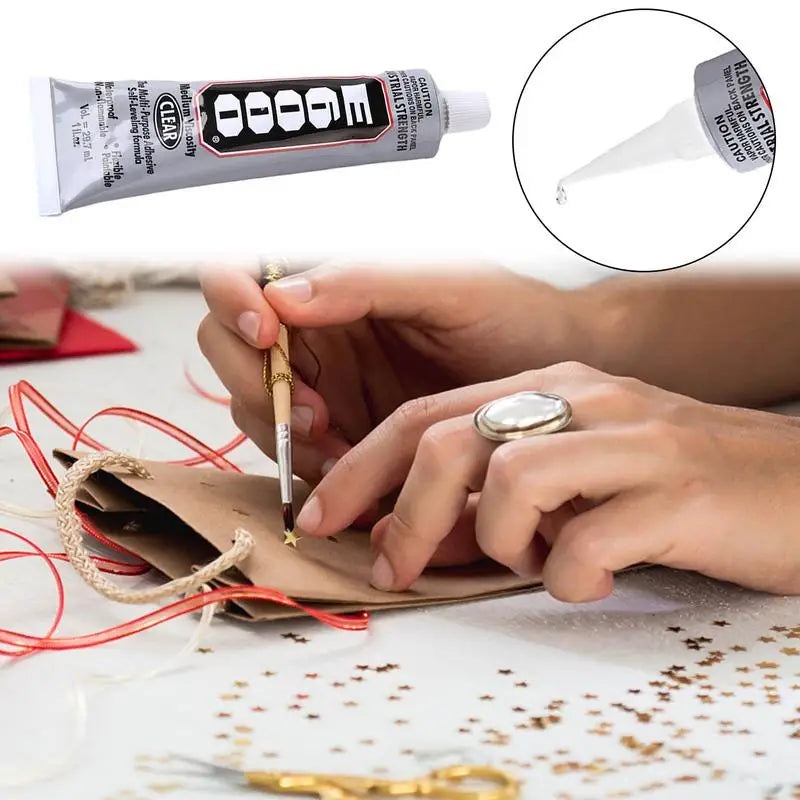 30ml E6000 Multi-Purpose Glue Adhesive Epoxy Resin Repair Cell Phone Touch Screen Liquid Glue Jewelry Craft Adhesive Glue