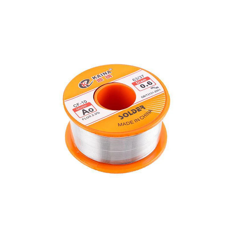 Rosin Solder Wire Tin B-1 63/37 Flux 2.0% 0.5/0.6/0.8/1.0/1.2/1.5/2.0mm Welding Soldering Iron Cord Reel 