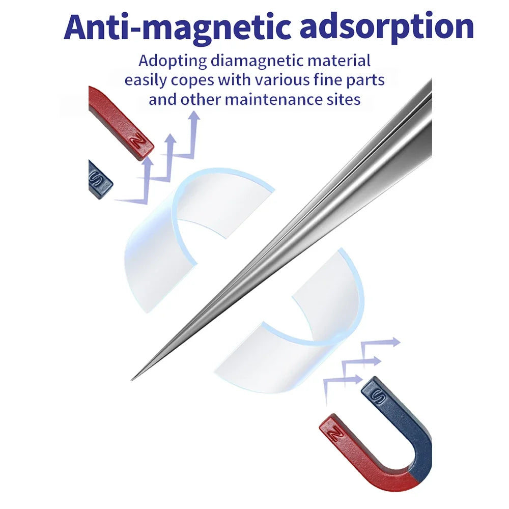 MECHANIC G-11/15 Anti-Magnetic Flying Wire Tweezers for Phone Repair Fine Tip Clip PCB iPhone Fingerprint Bypass Tool Precision