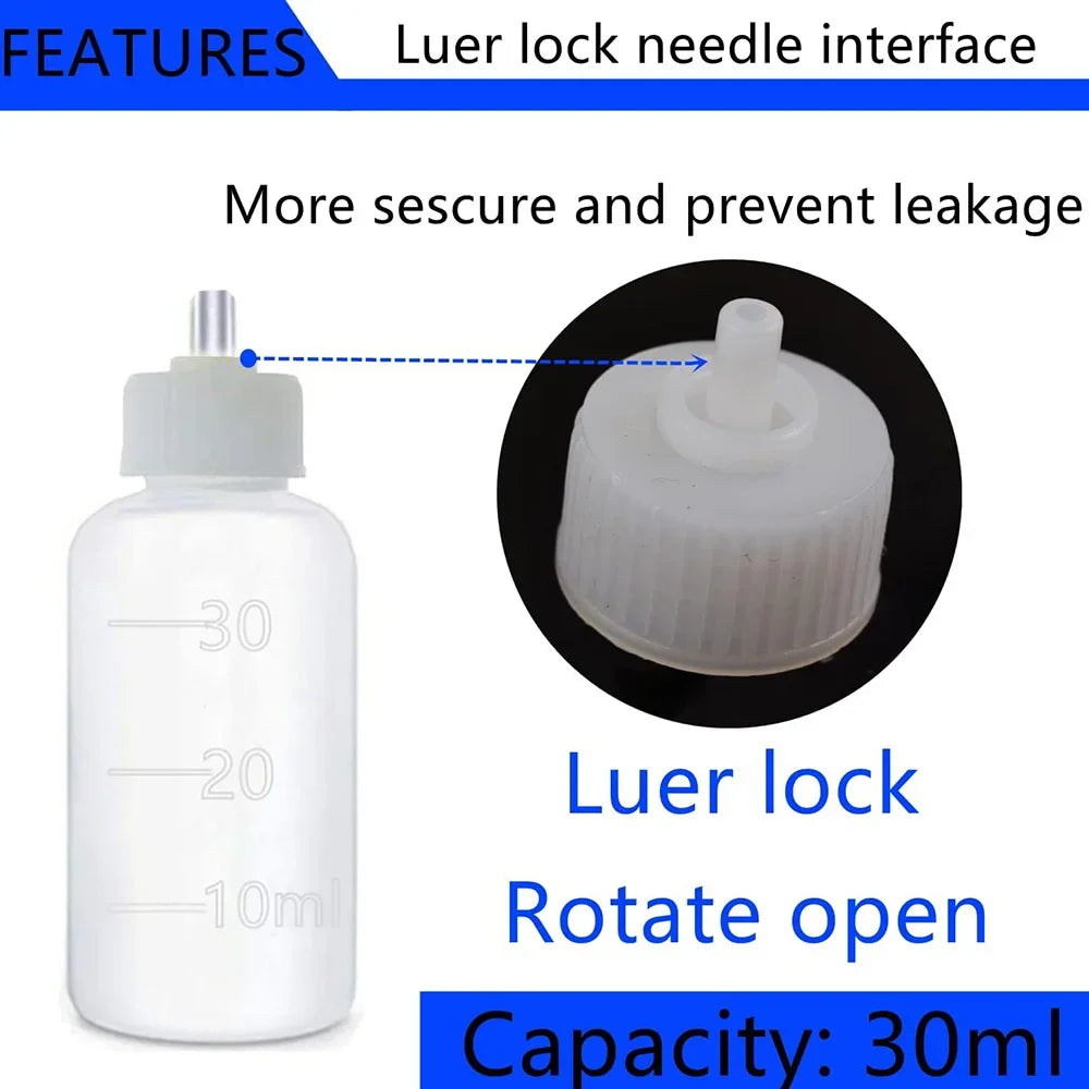 24-Piece Ceramic Slip Bottle Set - 30ml Multi-Needle Squeeze Bottles for Pottery Painting, Clay Sculpture & DIY Ceramic Decor