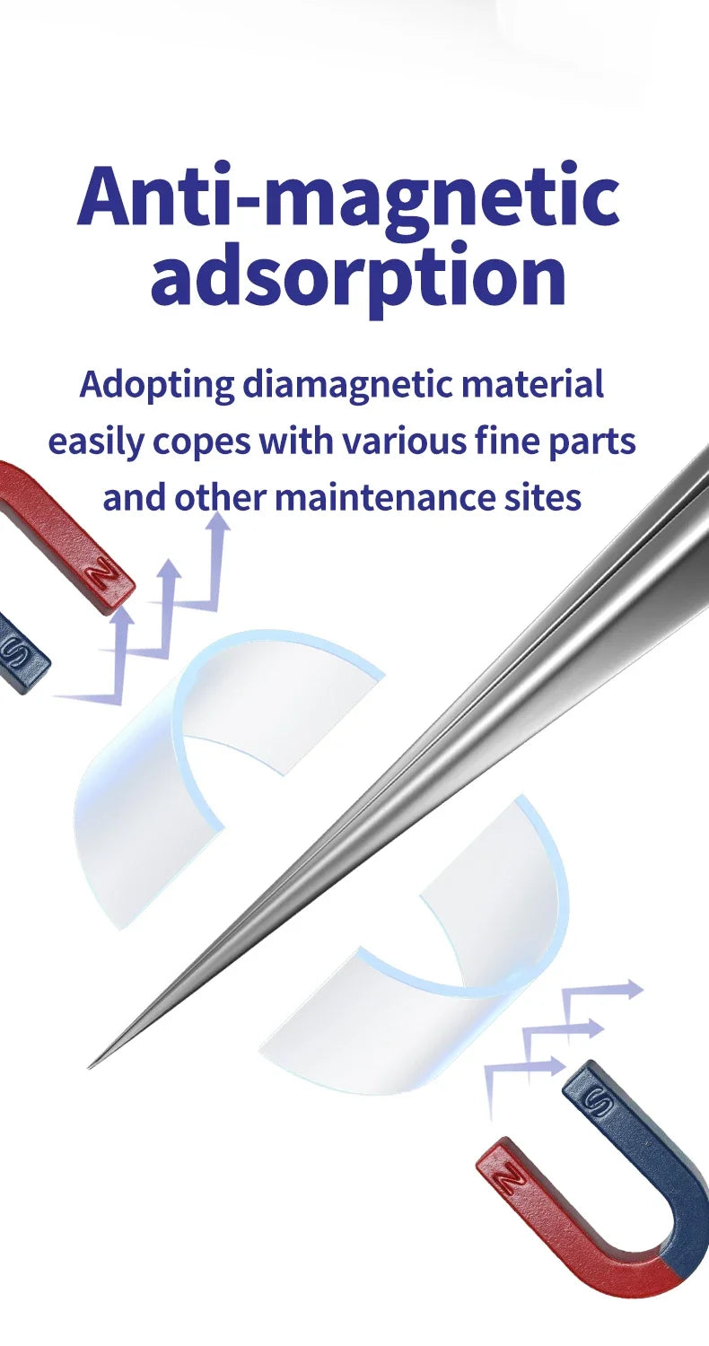 MECHANIC G-11/15 Anti-Magnetic Flying Wire Tweezers for Phone Repair Fine Tip Clip PCB iPhone Fingerprint Bypass Tool Precision