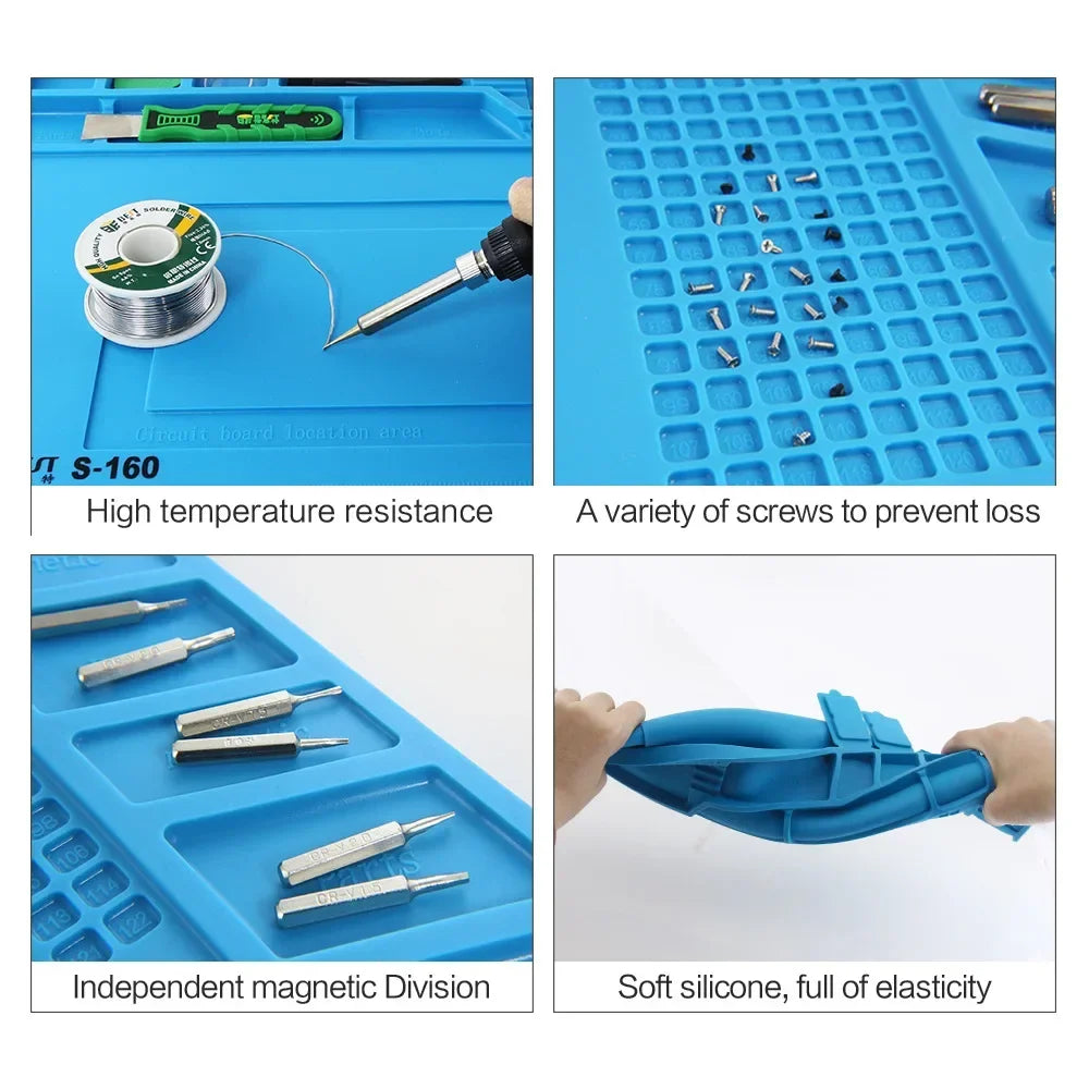 Digital Equipment Repair Remove Silicone Workbench Mobile Phone Repair Work Heat Insulation Pad Work Watch repair silicone mat
