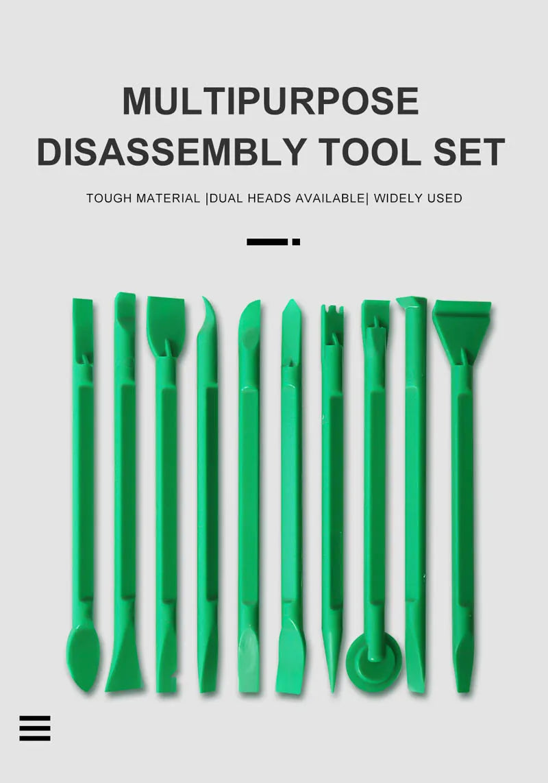 BST-041 10 in 1 Plastic Crowbar Disassembly Spudger Opening Tools Kit Multi Functional 10pcs Phone Laptop PC Disassemble Tools
