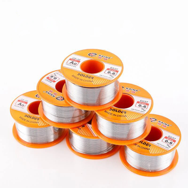 Rosin Solder Wire Tin B-1 63/37 Flux 2.0% 0.5/0.6/0.8/1.0/1.2/1.5/2.0mm Welding Soldering Iron Cord Reel 