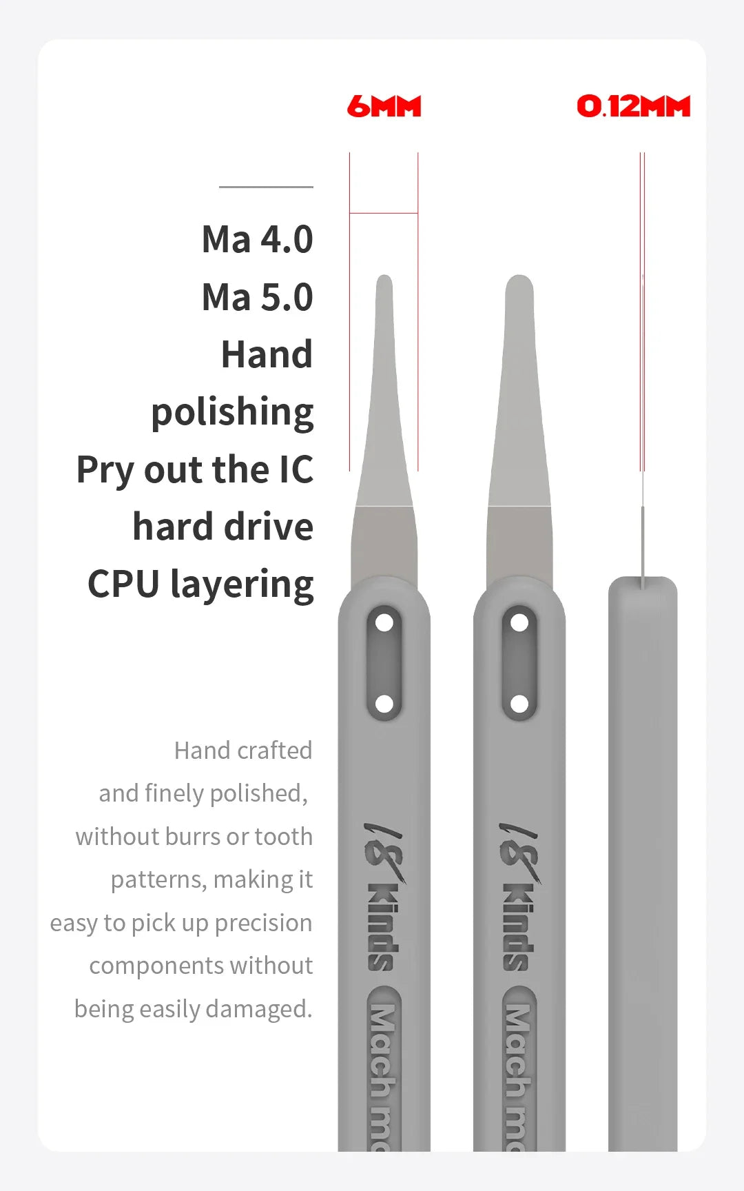 18Kinds Ma-ONENESS BLADE Precision Repair Blades with Heat-Resistant Handle for IC CPU Mobile Phone Maintenance DIY Repair Tools