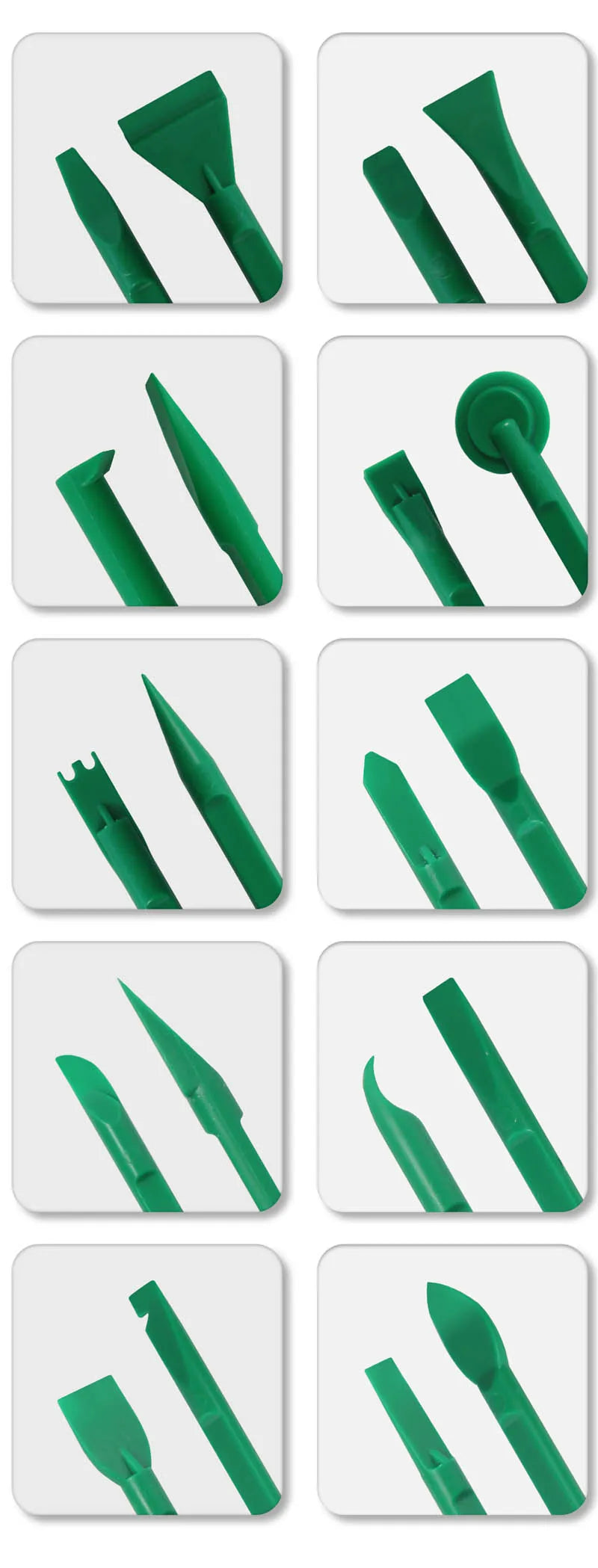 BST-041 10 in 1 Plastic Crowbar Disassembly Spudger Opening Tools Kit Multi Functional 10pcs Phone Laptop PC Disassemble Tools