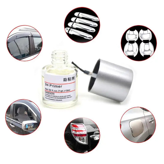 10ML 94 Adhesive Primer Adhesion Promoter Increase The Adhesion Car Wrapping Application Tool Car Door Styling For Tape