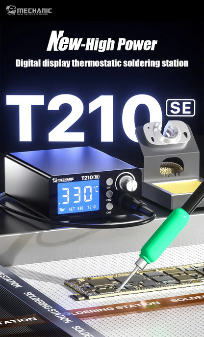 MECHANIC T210 SE Smart Soldering Station Digital Thermostatic Control Fast Heating for C210 Tips Soldering iron Tools