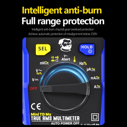 MECHANIC High-Precision Professional Digital Multimeter True RMS AC DC Voltage Capacitance Resistance Hz NCV Tester Current Tool