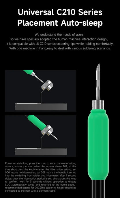MECHANIC T210 SE Smart Soldering Station Digital Thermostatic Control Fast Heating for C210 Tips Soldering iron Tools