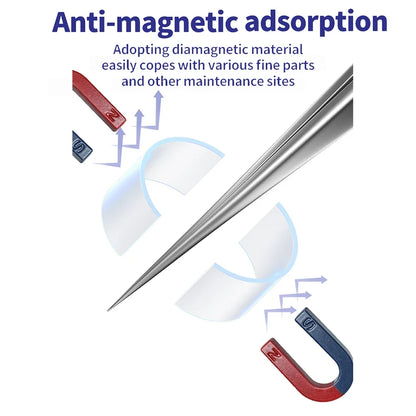 MECHANIC G-11/15 Anti-Magnetic Flying Wire Tweezers for Phone Repair Fine Tip Clip PCB iPhone Fingerprint Bypass Tool Precision