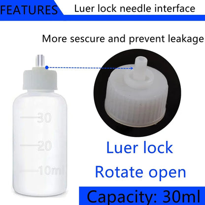 24-Piece Ceramic Slip Bottle Set - 30ml Multi-Needle Squeeze Bottles for Pottery Painting, Clay Sculpture & DIY Ceramic Decor