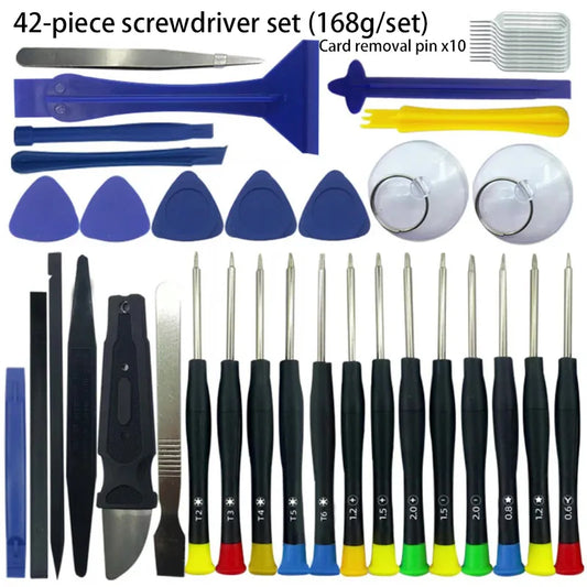 42 in 1 Mobile Phone Repair Tools Disassemble Repair Set Phone Screwdriver Combination Skid Multi Function Disassembly Kit New