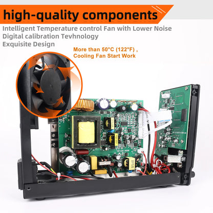 KUAIQU Adjustable Switching DC Power Supply 30V 10A 6A Lab Bench Power Supply 60V 5A 120V 3A Output Preset Current USB Interface