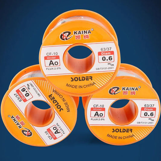 Rosin Solder Wire Tin B-1 63/37 Flux 2.0% 0.5/0.6/0.8/1.0/1.2/1.5/2.0mm Welding Soldering Iron Cord Reel ﻿