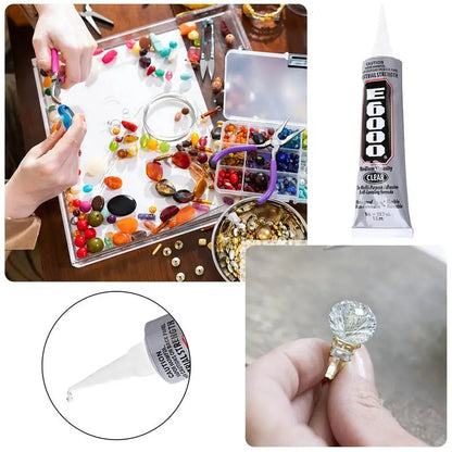 30ml E6000 Multi-Purpose Glue Adhesive Epoxy Resin Repair Cell Phone Touch Screen Liquid Glue Jewelry Craft Adhesive Glue