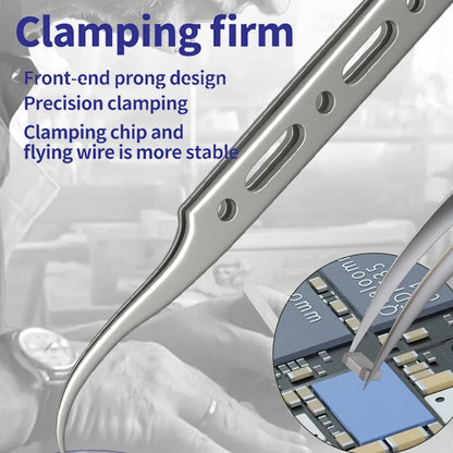MECHANIC G-11/15 Anti-Magnetic Flying Wire Tweezers for Phone Repair Fine Tip Clip PCB iPhone Fingerprint Bypass Tool Precision