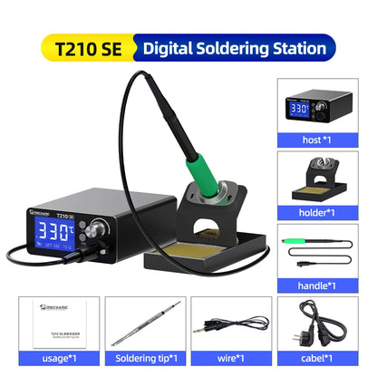 MECHANIC T210 SE Smart Soldering Station Digital Thermostatic Control Fast Heating for C210 Tips Soldering iron Tools