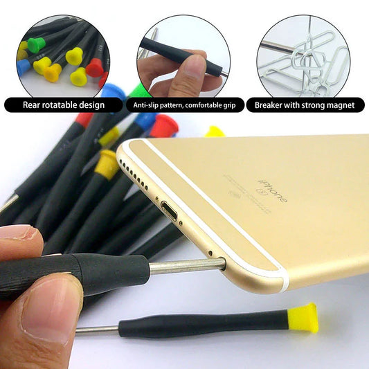 42 in 1 Mobile Phone Repair Tools Disassemble Repair Set Phone Screwdriver Combination Skid Multi Function Disassembly Kit New
